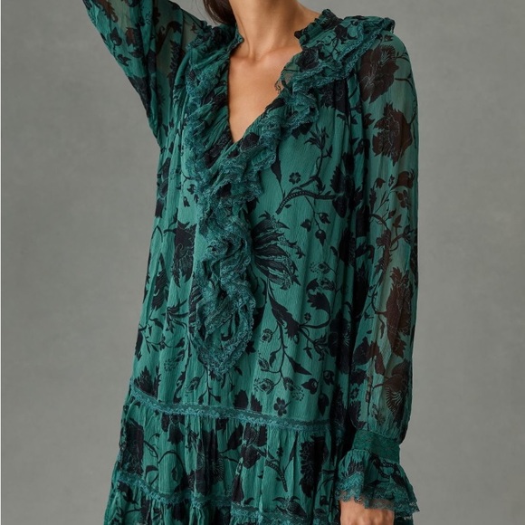 Florence Balducci Ruffle V-nick Tunic Dress - Picture 3 of 6